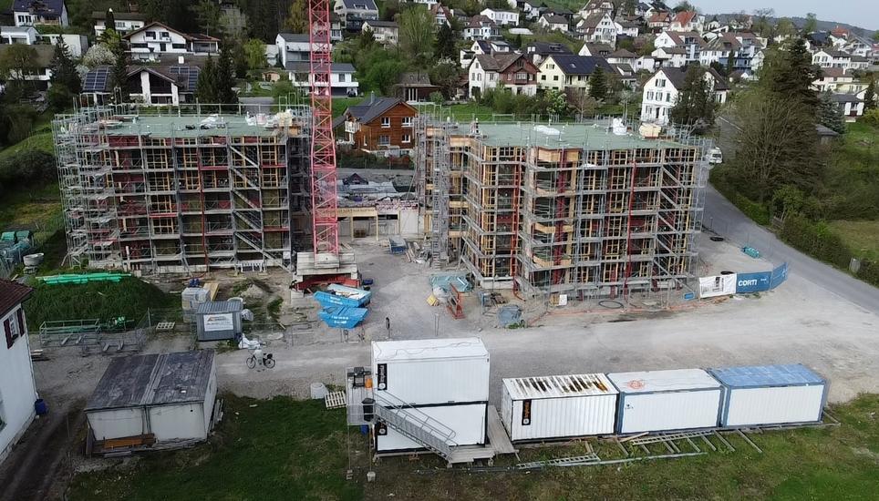 Der Rohbau der Alterswohnungen Fridau kann am 17. Mai besichtigt werden. Bild: Thomas Martens