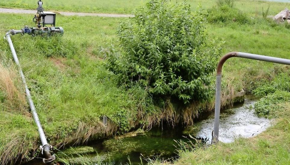 Eine Wasserentnahmestelle des Bewässerungsvereins Stammertal am Mülibach in Unterstammheim. Bild: tma