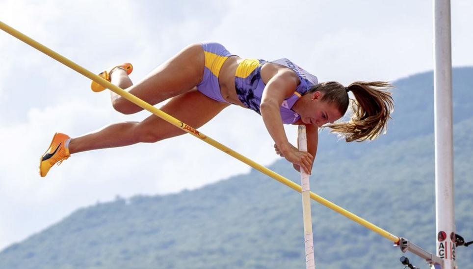 Die Andelfingerin Angelica Moser wird dieses Jahr in Winterthur um den Titel der besten Stabhochspringerin kämpfen. Bild: zvg Moser Angelica (SUI, LC Zuerich, #334)
Leichtathletik Schweizermeisterschaften at Stadio Comunale, Bellinzona (Switzerland) on 29. July, 2023