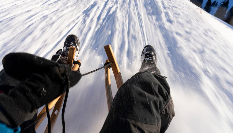 Schlittelplausch im Winter: Ein Vermieter in Davos sorgte mit einem antisemitischen Aushang für Schlagzeilen. Bild: Key