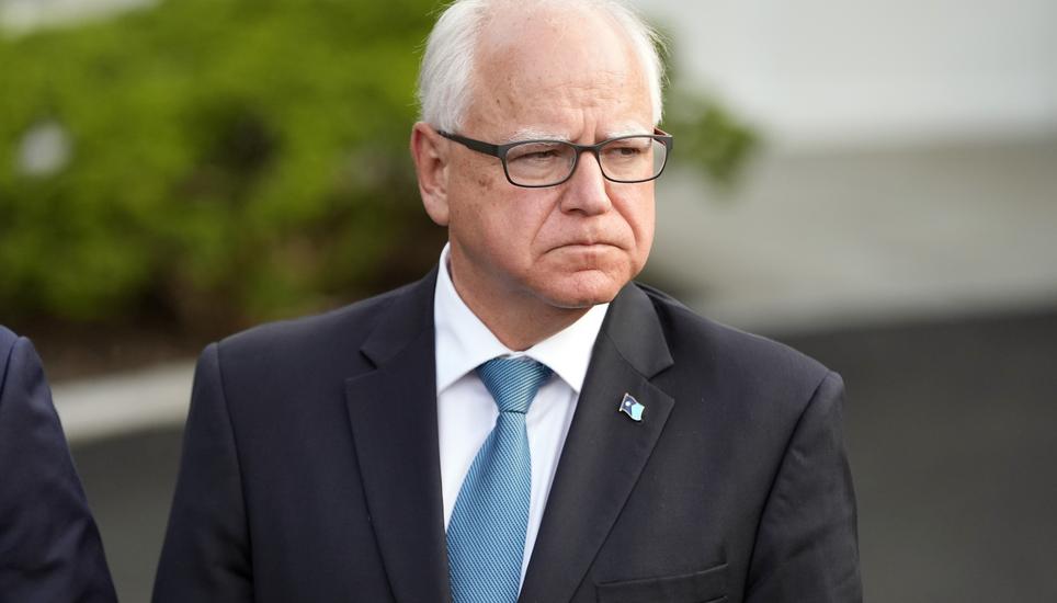 Tim Walz soll Running Mate von Kamala Harris werden. Bild: Key