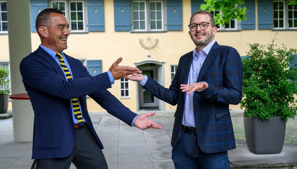 Es zeichnete sich ein spannendes Rennen zwischen Stephan Schlatter (l.) und Marco Planas ab – am Ende hatte Letzterer die Nase vorn. Bild: Michael Kessler