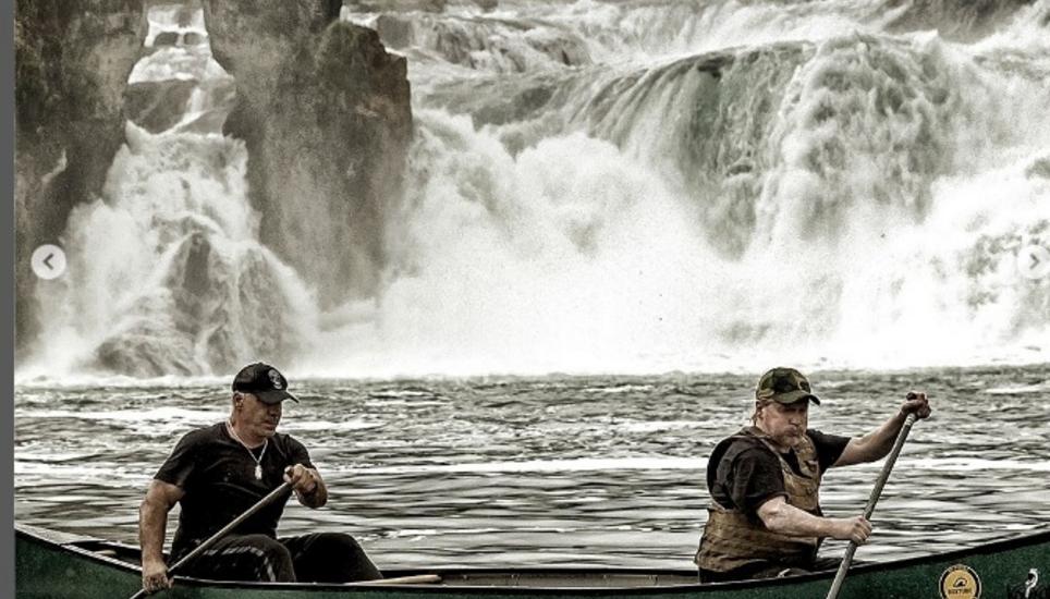 Der Rheinfall ist ein Teil des neuen Projekts von Rammstein-Sänger Till Lindemann und Musiker Joey Kelly. Screenshot Instagram