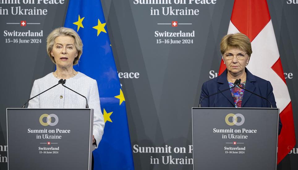 Die EU-Kommission (links mit Präsidentin Ursula von der Leyen) und die EU-Staaten wollen vorwärtsmachen mit den Verhandlungen mit der Schweiz. Bild: Key