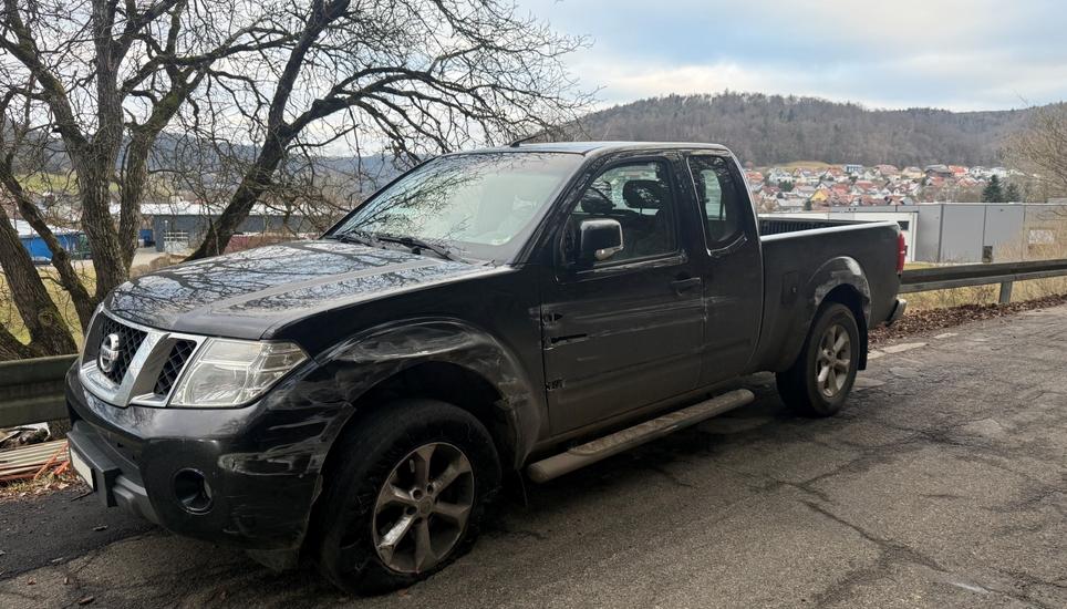 Das Auto des Wilchinger Bauern wurde schwer beschädigt und verlassen in Deutschland aufgefunden. Bild: zVg/SHPol