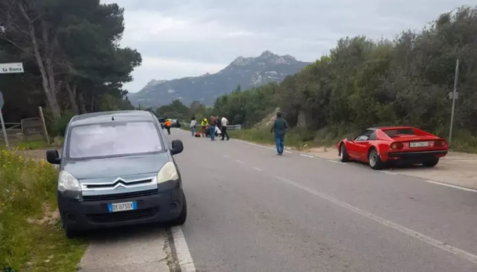 Die Szene am Unfallort in Sardinien. Bild: Facebook