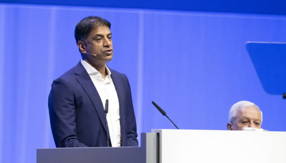 Novartis-Chef Vasant Narasimhan ist der höchstbezahlte Manager in der Schweiz. Aber ist er auch der beste? Bild: Urs Flüeler / Keystone