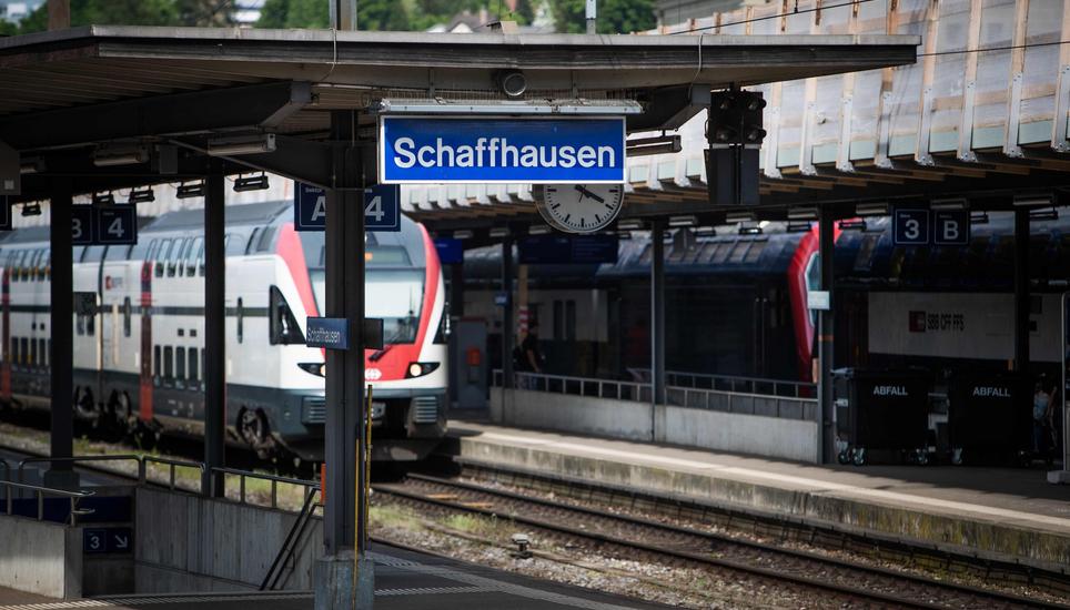 Am Dienstagmorgen war mit Zugausfällen zu rechnen. Bild: Roberta Fele , fotografiert am , in . (Roberta Fele / Schaffhauser Nachrichten)