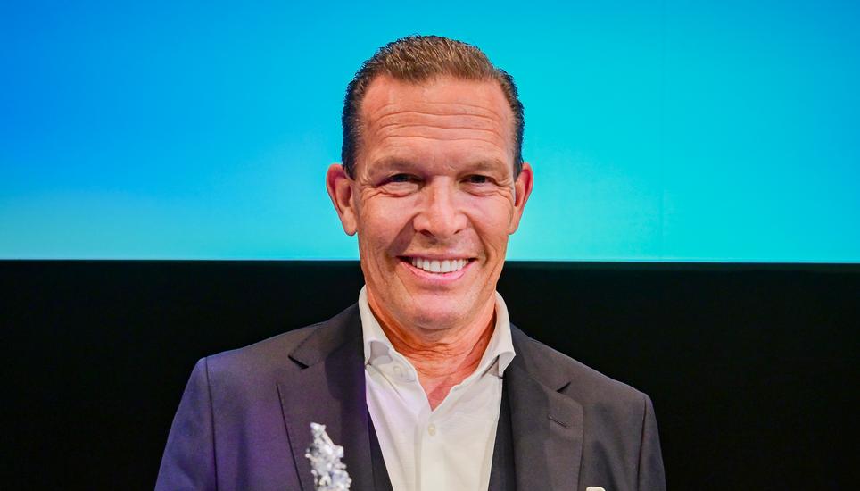 Daniel Grieder beim 45. Bleigiessen und 11. Neujahrsapero im Stadttheater Schaffhausen, am Donnerstag, 09. Januar 2025. (Melanie Duchene / Schaffhauser Nachrichten)