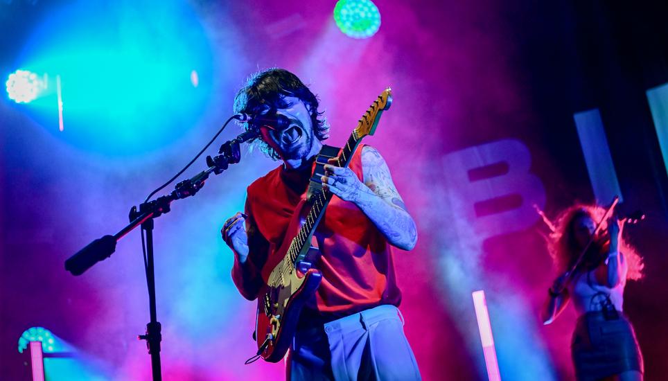 Biffy Clyro auf dem Herrenacker: Die schottische Band wechselte zwischen ruhigen Passagen und druckvollen Rockmomenten. Bilder: Melanie Duchene