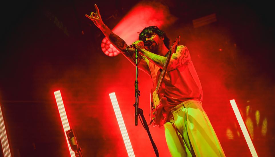 Biffy Clyro auf dem Herrenacker: Die schottische Band wechselte zwischen ruhigen Passagen und druckvollen Rockmomenten. Bilder: Melanie Duchene