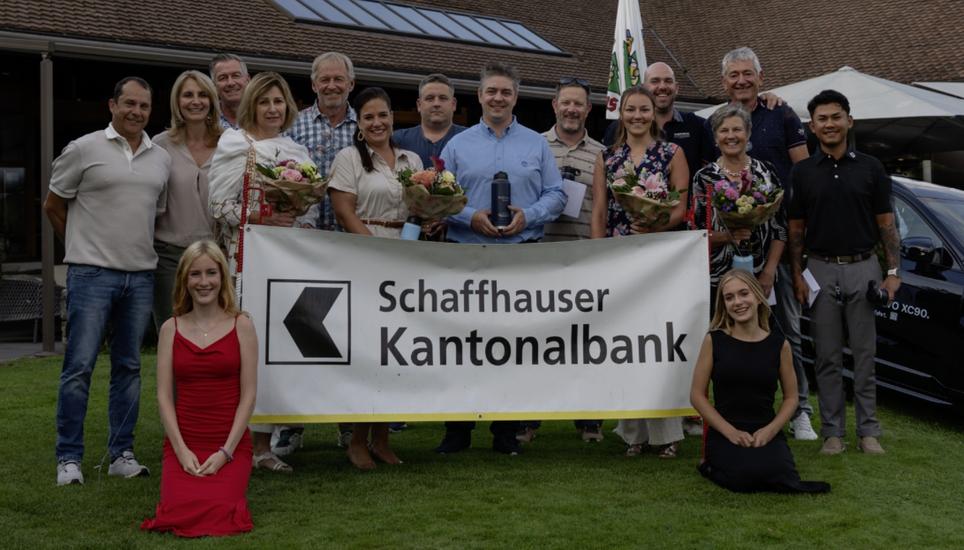 Die Tagessieger und -siegerinnen in den diversen Kategorien bei den Schaffhauser Golfmeisterschaften 2025. Bild: zVg