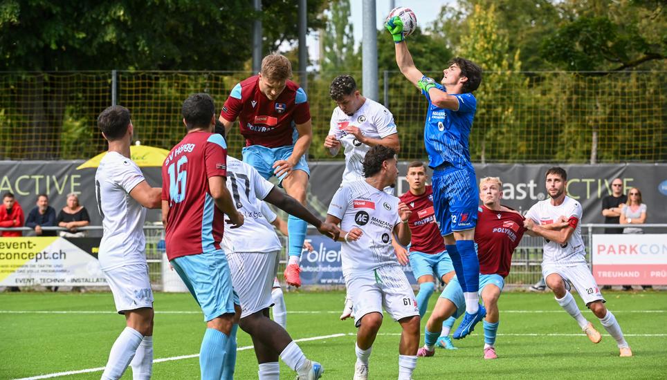 Die Spielvi muss sich im Gastspiel beim FC Widnau mit einem Punkt begnügen. Archivbild: Davide Mühlebach