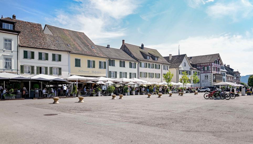 Blick auf die SchifflÃ¤nde Stein am Rhein, am Mittwoch, 27 August 2025. (Melanie Duchene / Schaffhauser Nachrichten)