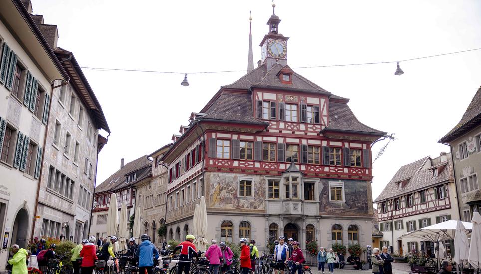 Das Rathaus, fotografiert am Mittwoch, 17. September 2025, in Stein am Rhein. (Roberta Fele / Schaffhauser Nachrichten)