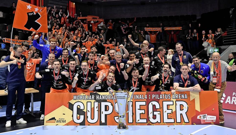 Kriens, 28.12.2025. Handball Final Four 2025. Final: Pfadi Winterthur - Kadetten Schaffhausen.  

Copyright: FOTO Wagner / Alexander Wagner