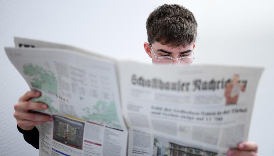 Themenbild Zeitung zum Thema Medienfoerderung, am Freitag, 10. Februar 2023. (Melanie Duchene / Schaffhauser Nachrichten)