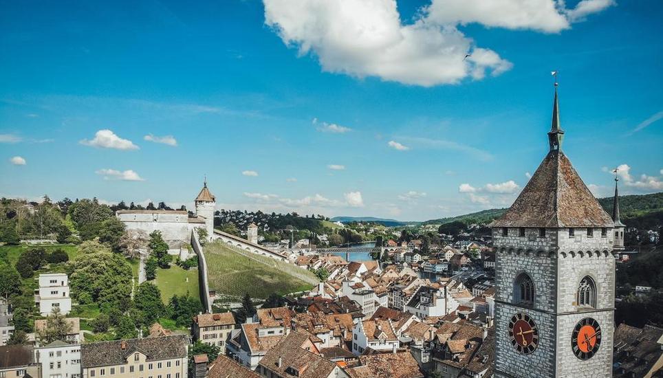 Altstadt Schaffhausen von oben, fotografiert am Donnerstag 03. Juni 2021, in Schaffhausen. (Roberta Fele / Schaffhauser Nachrichten)
