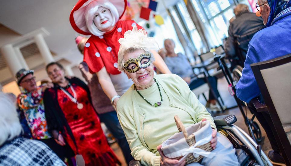 Seniorenfasnacht im Alterheim La Residence, am Freitag, 10. Februar 2023. (Melanie Duchene / Schaffhauser Nachrichten)