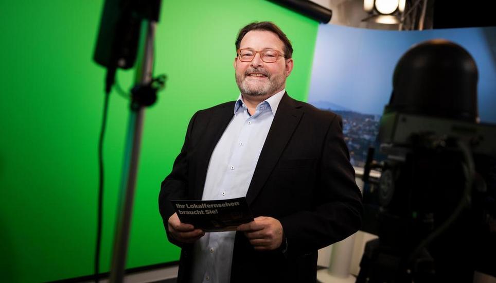 im Studio des shf, Schaffhauser Fernsehn, GeschÃ¤ftsfÃ¼hrer Radio Munot, fotografiert am Dienstag, 17. Februar 2026, in Schaffhausen. (Roberta Fele / Schaffhauser Nachrichten)