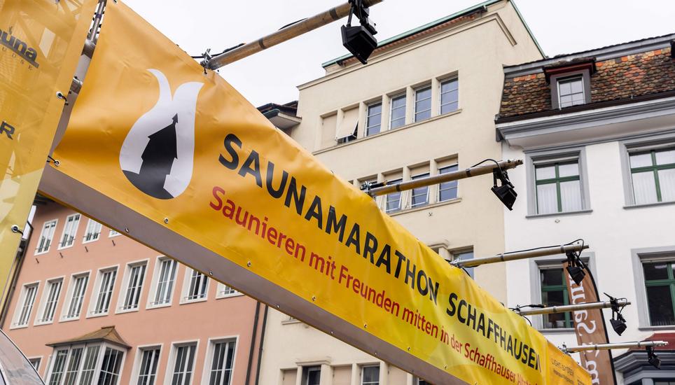 Saunamarathon Schaffhausen, Freitag, 20.02.2026, Schaffhausen (Roger Hofstetter/Schaffhauser Nachrichten)