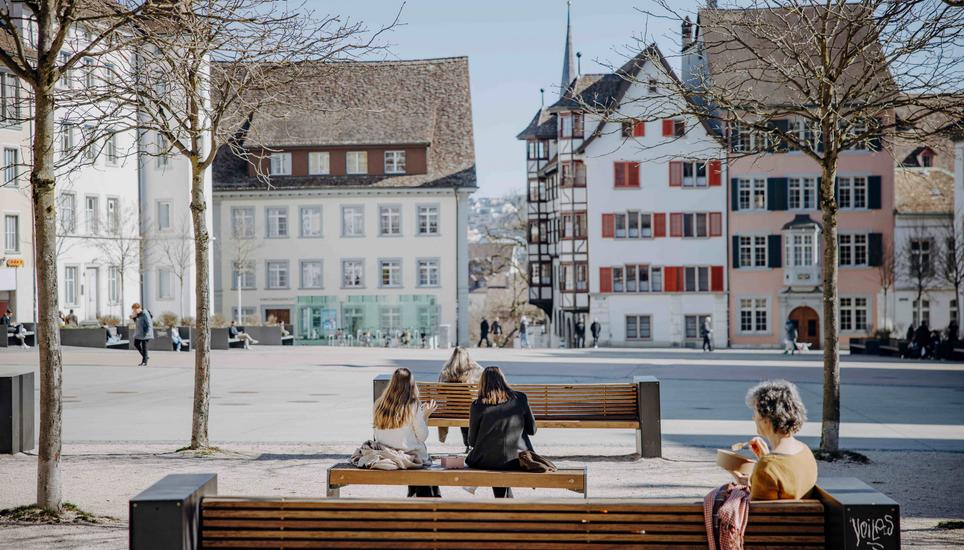 Warme Temperaturen im Winter, fotografiert am Mittwoch, 25. Februar 2026, in Schaffhausen. (Roberta Fele / Schaffhauser Nachrichten)