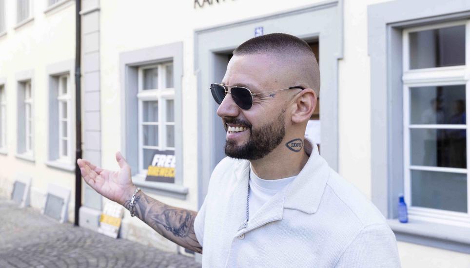 Influencer "Bireweich" (Mirco Casorelli) muss sich vor dem Schaffhauser Kantonsgericht verantworten., Freitag, 19.06.2026, Schaffhausen (Roger Hofstetter/Schaffhauser Nachrichten)