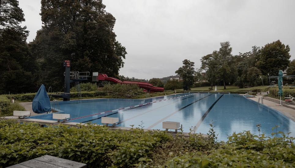 Die Badi Otterstall in Neuhausen geht ebenfalls dieses Wochenende in die Winterpause. Bild: Laurin Werner Bilder fï¿ï¾¼r Badi Bilanz fotografiert am 11.09.2024, in der Region Schaffhausen. (Laurin Werner / Schaffhauser Nachricht