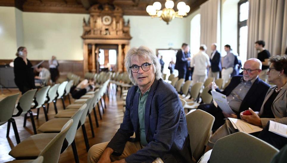 Roland Müller, Parteipräsident der Grünen, ist enttäuscht: «Es ist ein bitterer Tag für die Ökologie.» Bild: Melanie Duchene