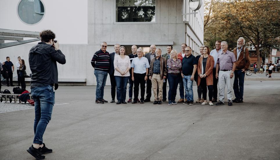 Der Neuhauser Einwohnerrat beim Fototermin 2021. Bild: Roberta Fele , fotografiert am , in . (Roberta Fele / Schaffhauser Nachrichten)