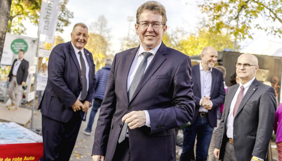 Bundesrat Albert Rösti besuchte die Schaffhauser Herbstmesse. Foto: Roberta Fele