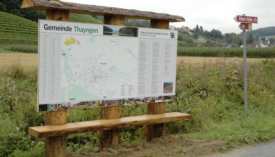 Noch sind die «Mitfahrbänkli» eine mögliche Projektidee in Thayngen. An vielen Orten funktioniert dieses System bereits gut. Bild: Monika Nyfeler