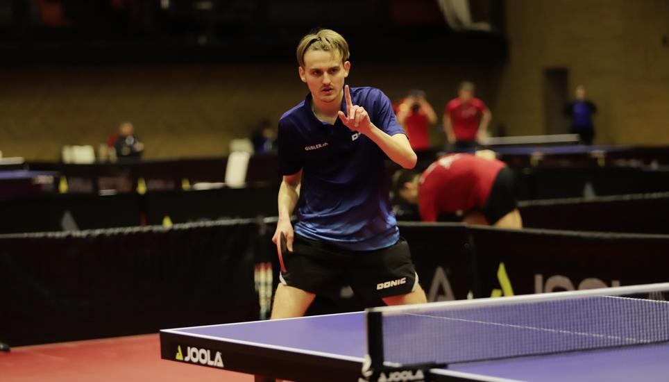 Mauro Schärrer, einst Junior des TTC Neuhausen, macht mit guten Leistungen auf sich aufmerksam. Bild: SN-Archiv