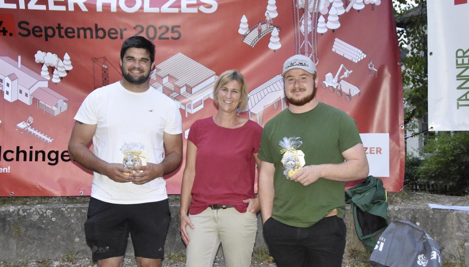 Vorfreude auf das ESAF in Mollis (v. l.): Jeremy Vollenweider, Präsidentin Deborah Schneckenburger und Simon Winzeler. Bild: Pascal Oesch