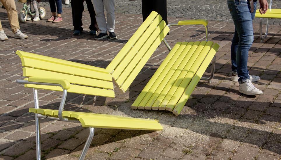 Laut begonnen, aber kläglich untergegangen: die «hybride Stadtbank». Bild: Radio Munot (August 2024)