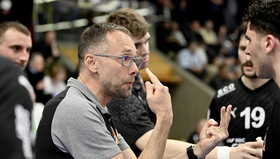 Aarau, 20.03.2024. Handball, NLA: Saison 2023 / 2024. HSC Suhr Aarau - Kadetten Schaffhausen
Hrvoje Horvat, Trainer Kadetten. 
Copyright: FOTO Wagner / Alexander Wagner