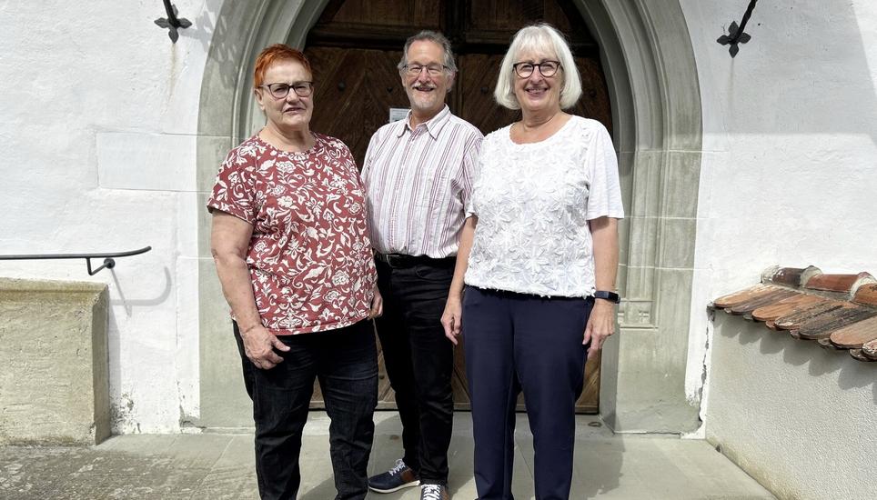 Die Konzertverantwortlichen Barbara Binzegger (l.), Christoph Honegger und Renée Franck. Bild: Gisela Zweifel-Fehlmann