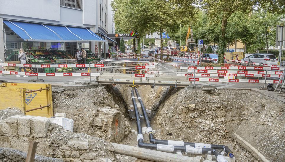 Baustellen in Schaffhausen  Bilder fï¿ï¾¼r ins Archiv fotografiert am 10.09.2024, in Schaffhausen. (Laurin Werner / Schaffhauser Nachricht