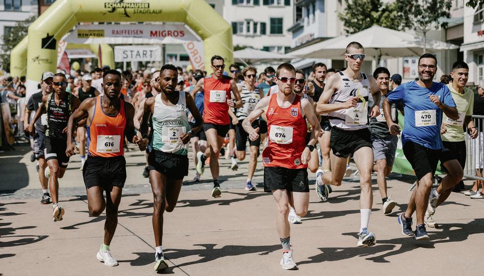 Startschuss auf dem Herrenacker: Der beliebte Schaffhauser Stadtlauf findet am Sonntag zum siebten Mal statt. Bild: zVg/Seraina Ammann