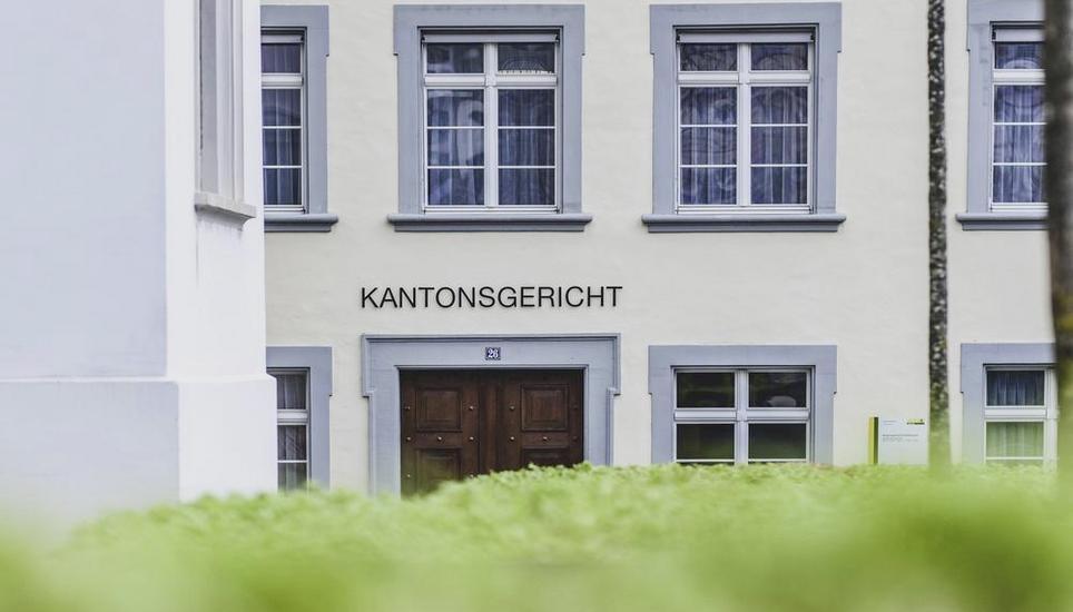 Themenbild Kantonsgericht Eingang, am Dienstag, 14. Februar 2023. (Melanie Duchene / Schaffhauser Nachrichten)