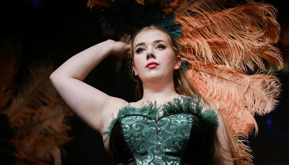 Einblicke in die Proben der Burlesque Show im Central Theater in Neuhausen, am Dienstag, 21. Oktober 2025. (Melanie Duchene / Schaffhauser Nachrichten)