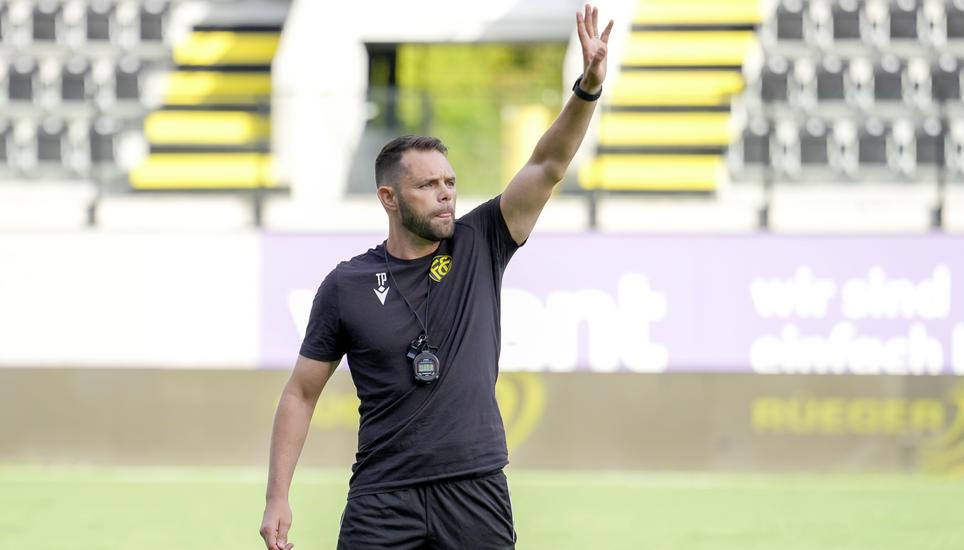 06.09.2025, Schaffhausen, Fussball Promotions League - FC Schaffhausen - SC Bruehl; 
Teodoro Palatella (Schaffhausen) 
(Roger Albrecht/sport-presse)