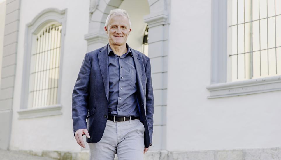 Gemeinderatspraesident Thayngen, fotografiert am Donnerstag, 10. April 2025, in Schaffhausen. (Roberta Fele / Schaffhauser Nachrichten)