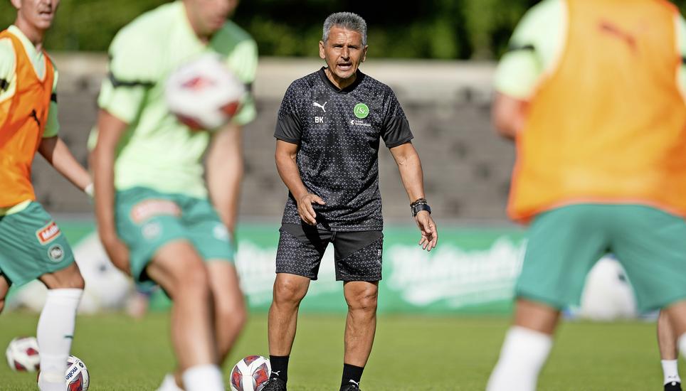 28.06.2023; Dornbirn; Fussball Testspiel - Dornbirn - FC St. Gallen;Assistenztrainer Boro Kuzmanovic (Sankt Gallen) . (Carsten Harz/freshfocus)