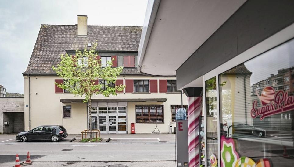 Kirchackerareal in Neuhausen mit der alten Post, Schulhaus, Platz fï¿ï¾¼r alli und Gemeindehaus, am Donnerstag, 17. Januar 2025. (Melanie Duchene / Schaffhauser Nachricht