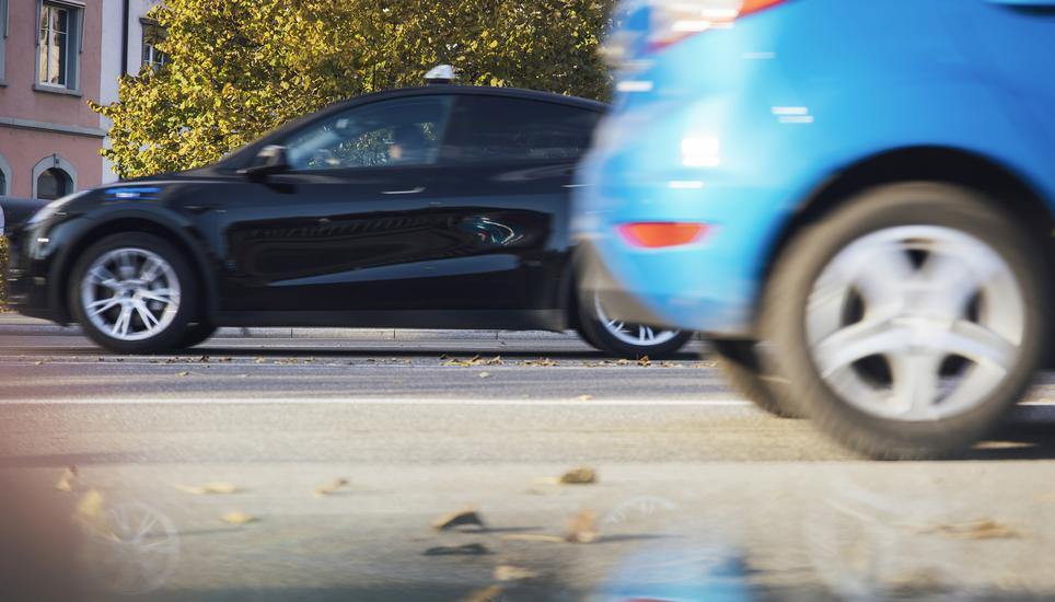 Themenbild: Verkehrslage in der Stadt Schaffhausen, fotografiert am Freitag, 15. November 2024, in Schaffhausen. (Roberta Fele / Schaffhauser Nachrichten)