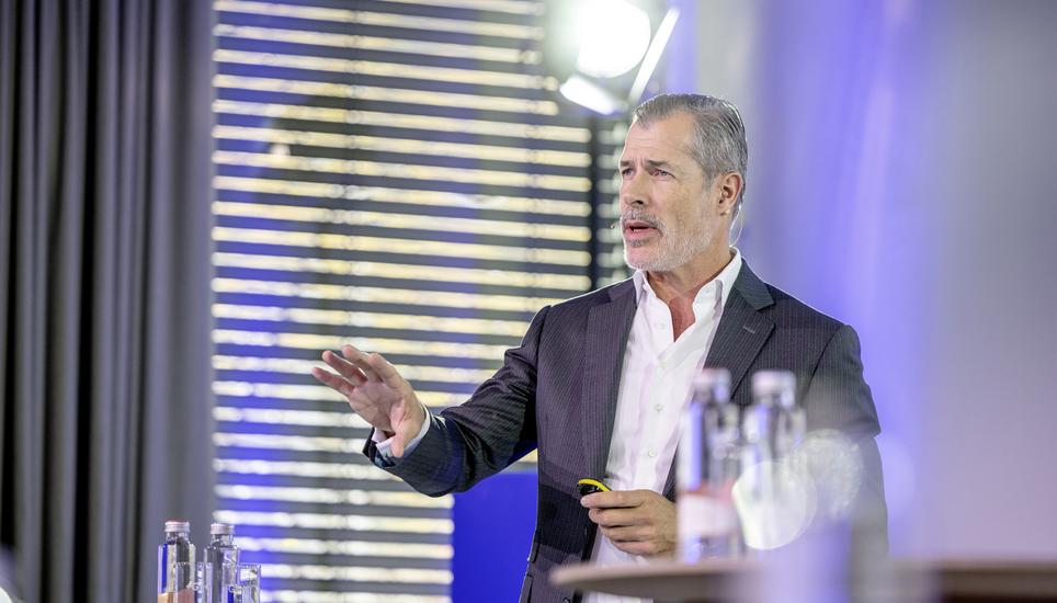 Mads Joergensen, CFO GF an den Capital Markets Day 2025, fotografiert am Dienstag, 04. November 2025, in Schaffhausen. (Roberta Fele / Schaffhauser Nachrichten)