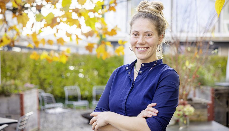 Elena Meister, Kï¿ï¾¶chin und Geschï¿ï¾¤ftsfï¿ï¾¼hrerin des Restaurant Seldas hï¿ï¾¶rt auf, fotografiert am Mittowch, 12. November 2025, in Schaffhausen. (Roberta Fele / Schaffhaus
