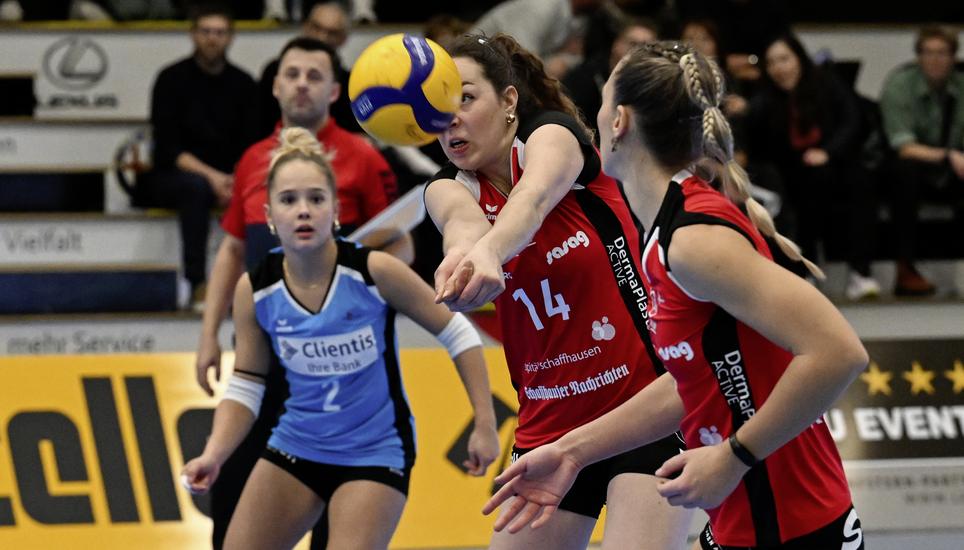 Volleyball NLA 2025-2026 - VC Kanti - Volley Dï¿ï¾¼dingen 3-1, Schaffhausen, 20.12.2025 ï¿ï¾© Reinhard 