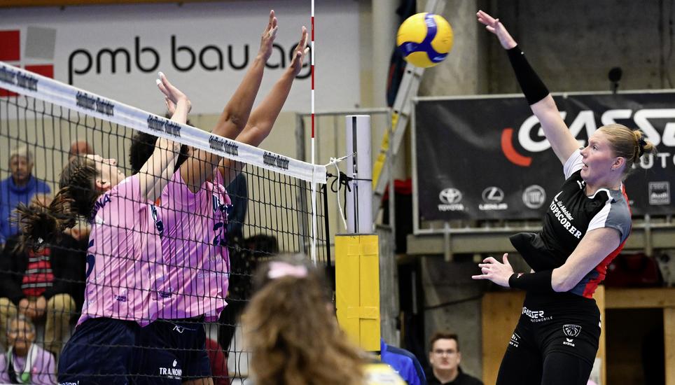 Volleyball NLA 2025 - VC Kanti - Aesch-Pfeffingen 3-0, Schaffhausen, 25.10.2025 ï¿ï¾© Reinhard Stan